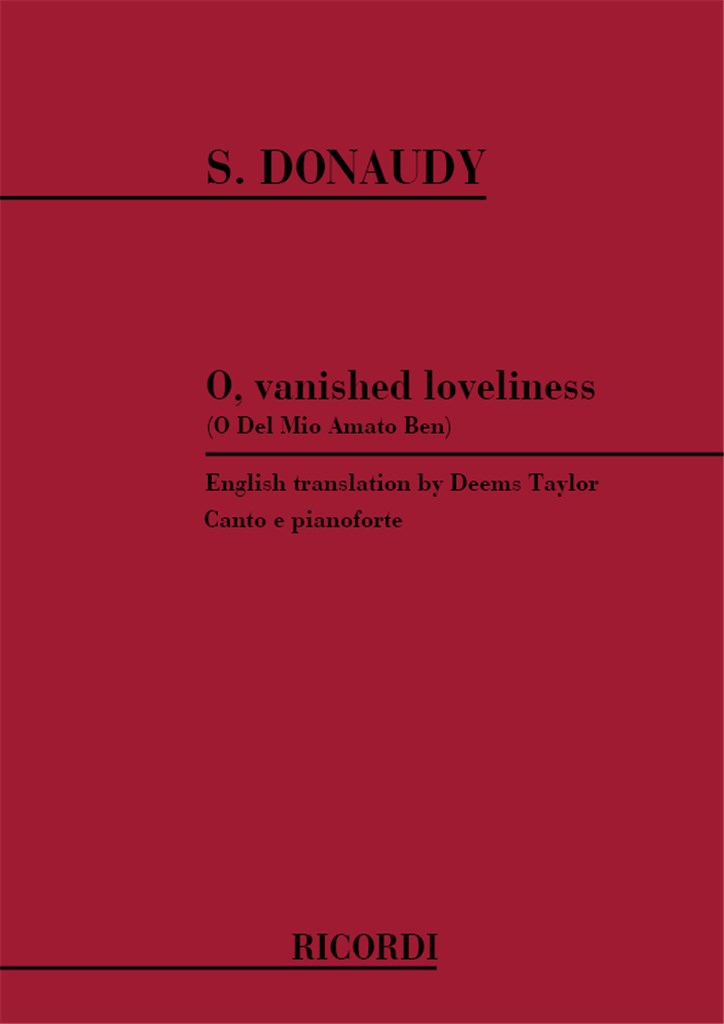 O, Vanished Loveliness